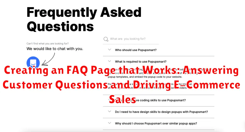 Creating an FAQ Page that Works: Answering Customer Questions and Driving E-Commerce Sales