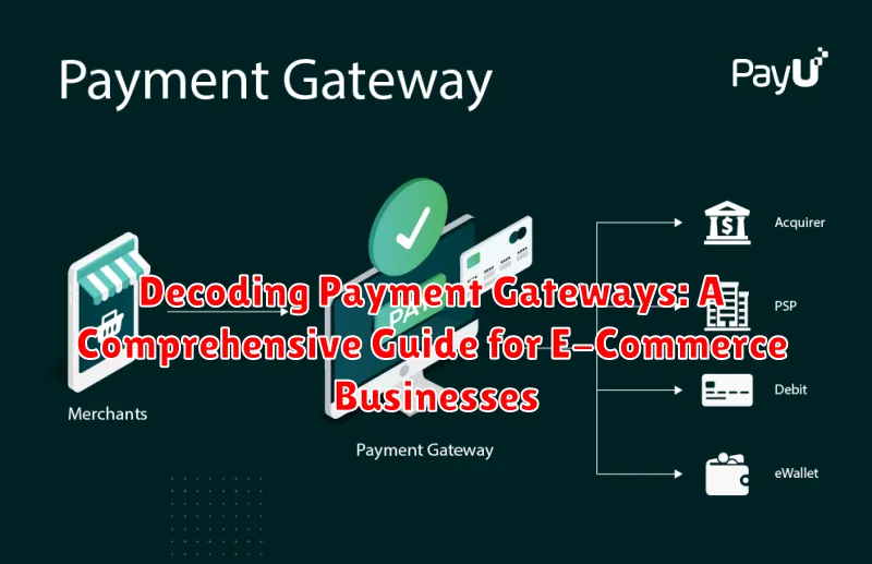 Decoding Payment Gateways: A Comprehensive Guide for E-Commerce Businesses