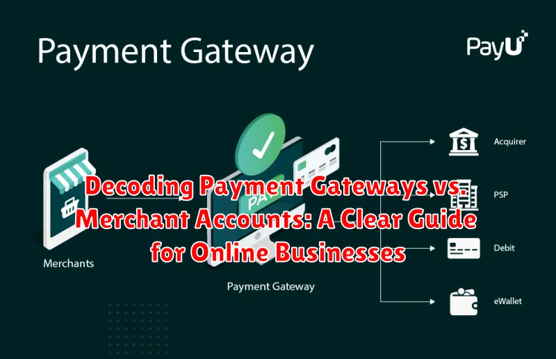Decoding Payment Gateways vs. Merchant Accounts: A Clear Guide for Online Businesses